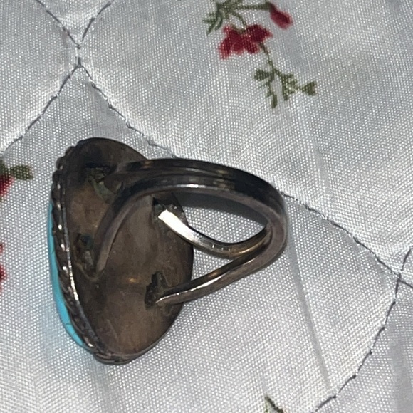 Turquoise Ring vintage women’s size  7 - Picture 4 of 4
